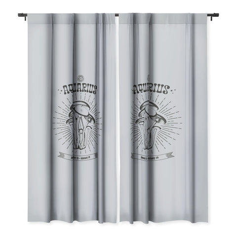 Emanuela Carratoni Mushrooms Zodiac Aquarius Blackout Non Repeat