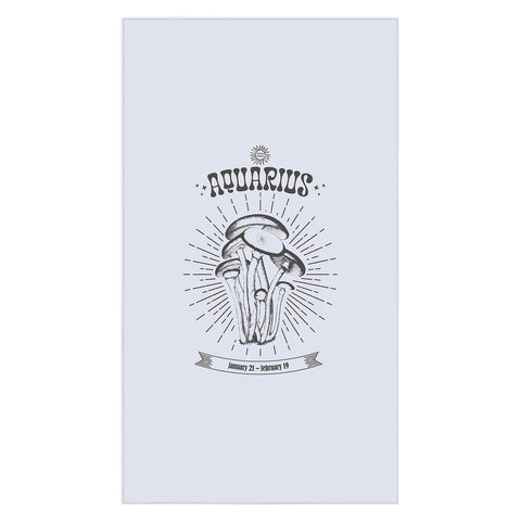 Emanuela Carratoni Mushrooms Zodiac Aquarius Tablecloth