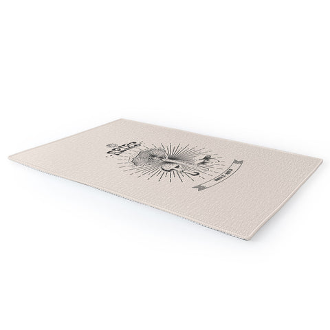 Emanuela Carratoni Mushrooms Zodiac Aries Area Rug