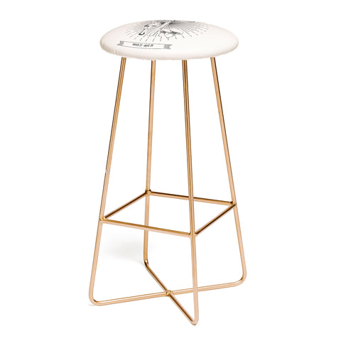 Emanuela Carratoni Mushrooms Zodiac Aries Bar Stool