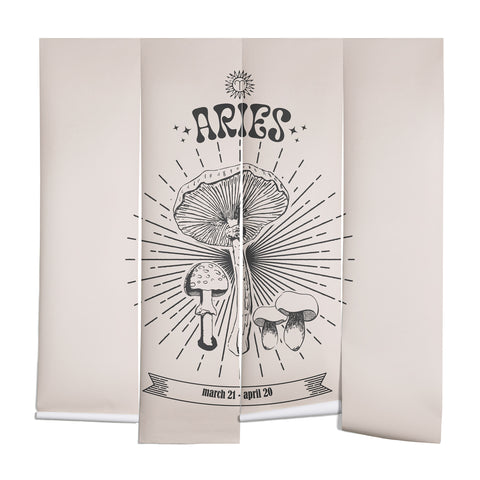 Emanuela Carratoni Mushrooms Zodiac Aries Wall Mural
