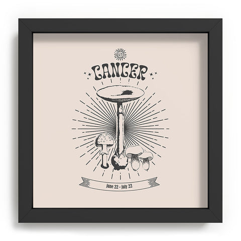 Emanuela Carratoni Mushrooms Zodiac Cancer Recessed Framing Square