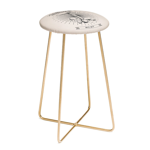 Emanuela Carratoni Mushrooms Zodiac Cancer Counter Stool