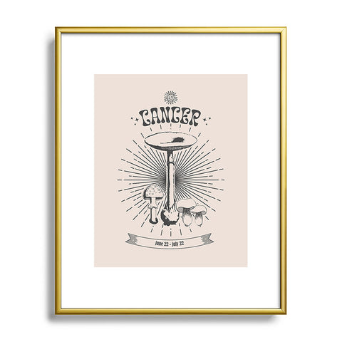 Emanuela Carratoni Mushrooms Zodiac Cancer Metal Framed Art Print