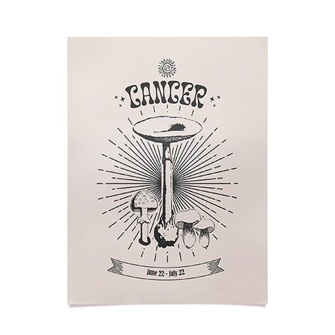 Emanuela Carratoni Mushrooms Zodiac Cancer Poster