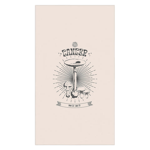 Emanuela Carratoni Mushrooms Zodiac Cancer Tablecloth