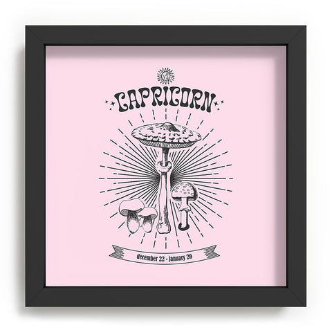 Emanuela Carratoni Mushrooms Zodiac Capricorn Recessed Framing Square