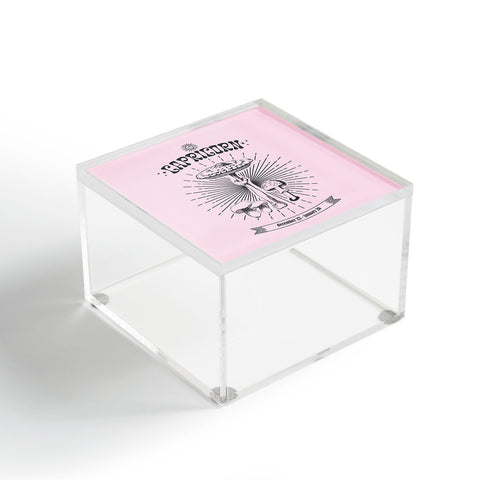 Emanuela Carratoni Mushrooms Zodiac Capricorn Acrylic Box