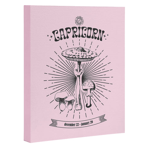Emanuela Carratoni Mushrooms Zodiac Capricorn Art Canvas