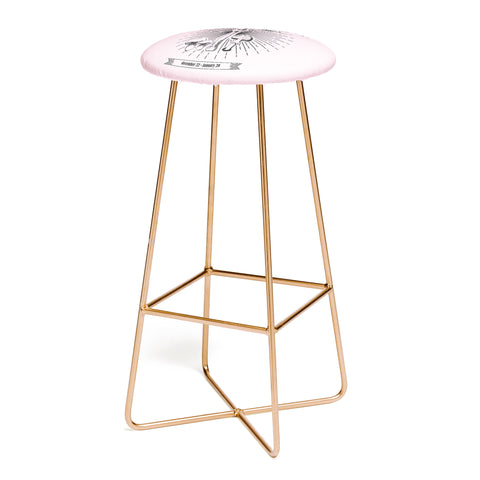 Emanuela Carratoni Mushrooms Zodiac Capricorn Bar Stool