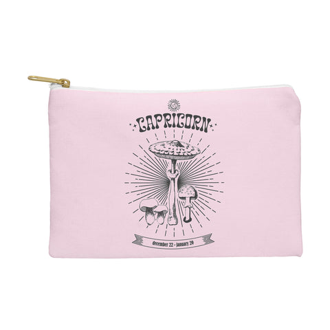 Emanuela Carratoni Mushrooms Zodiac Capricorn Pouch