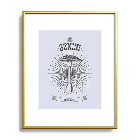 Emanuela Carratoni Mushrooms Zodiac Gemini Metal Framed Art Print