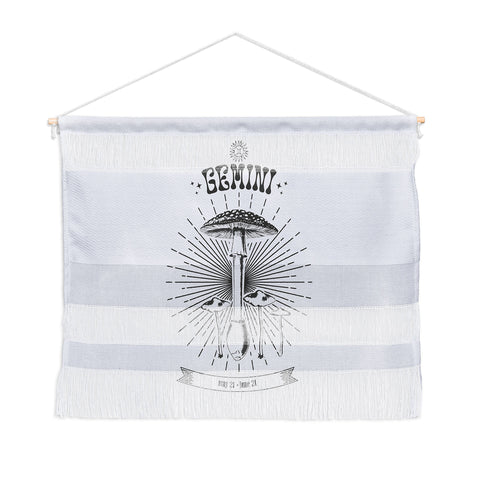 Emanuela Carratoni Mushrooms Zodiac Gemini Wall Hanging Landscape