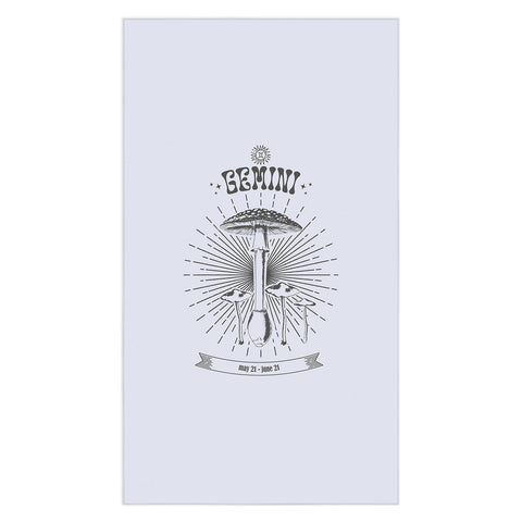 Emanuela Carratoni Mushrooms Zodiac Gemini Tablecloth