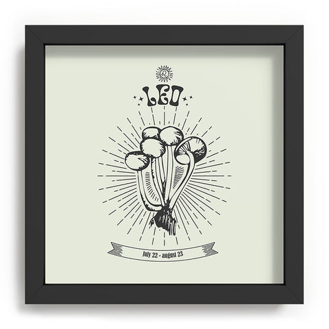Emanuela Carratoni Mushrooms Zodiac Leo Recessed Framing Square