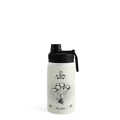 Emanuela Carratoni Mushrooms Zodiac Leo Water Bottle