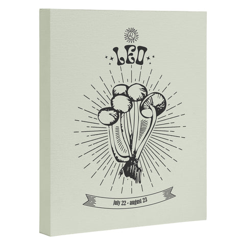Emanuela Carratoni Mushrooms Zodiac Leo Art Canvas