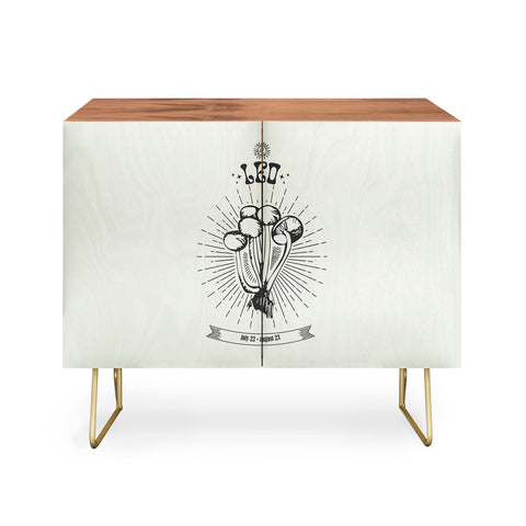 Emanuela Carratoni Mushrooms Zodiac Leo Credenza