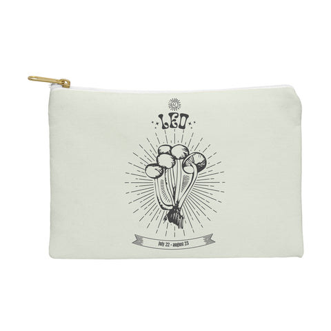 Emanuela Carratoni Mushrooms Zodiac Leo Pouch