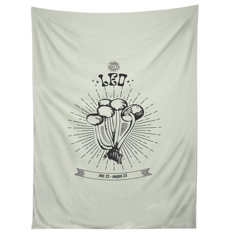 Emanuela Carratoni Mushrooms Zodiac Leo Tapestry