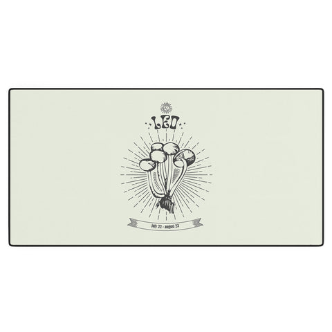 Emanuela Carratoni Mushrooms Zodiac Leo Desk Mat