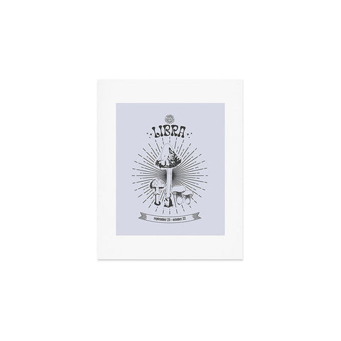 Emanuela Carratoni Mushrooms Zodiac Libra Art Print