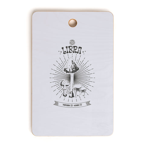 Emanuela Carratoni Mushrooms Zodiac Libra Cutting Board Rectangle