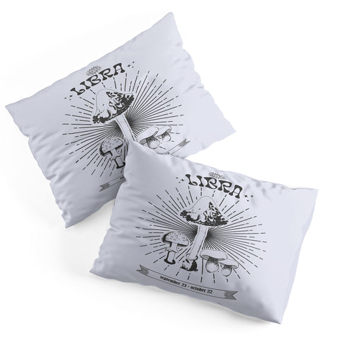 Emanuela Carratoni Mushrooms Zodiac Libra Pillow Shams