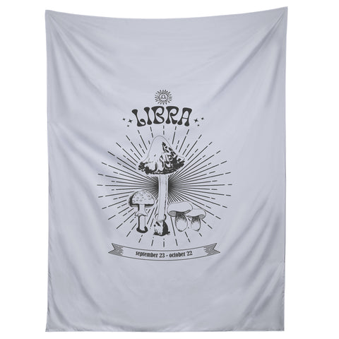 Emanuela Carratoni Mushrooms Zodiac Libra Tapestry