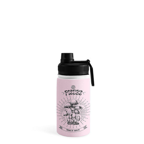 Emanuela Carratoni Mushrooms Zodiac Pisces Water Bottle