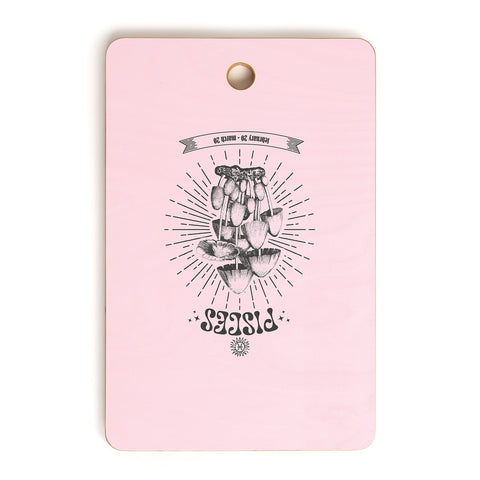 Emanuela Carratoni Mushrooms Zodiac Pisces Cutting Board Rectangle