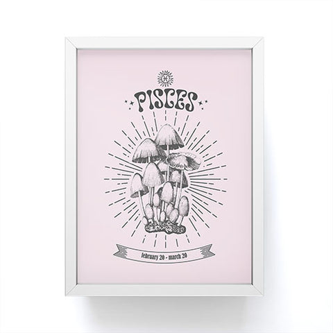 Emanuela Carratoni Mushrooms Zodiac Pisces Framed Mini Art Print