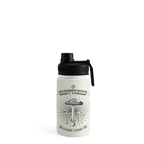Emanuela Carratoni Mushrooms Zodiac Sagittarius Water Bottle