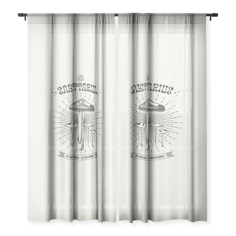 Emanuela Carratoni Mushrooms Zodiac Sagittarius Sheer Non Repeat