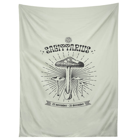 Emanuela Carratoni Mushrooms Zodiac Sagittarius Tapestry