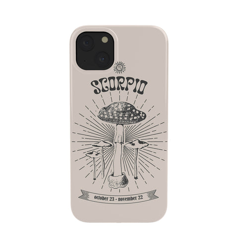 Emanuela Carratoni Mushrooms Zodiac Scorpio Phone Case