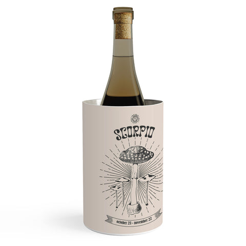 Emanuela Carratoni Mushrooms Zodiac Scorpio Wine Chiller