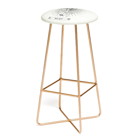Emanuela Carratoni Mushrooms Zodiac Taurus Bar Stool