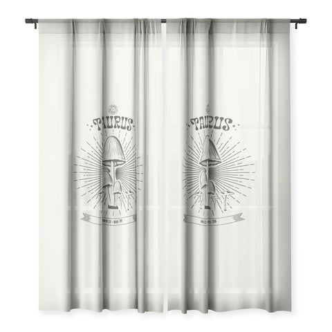 Emanuela Carratoni Mushrooms Zodiac Taurus Sheer Non Repeat