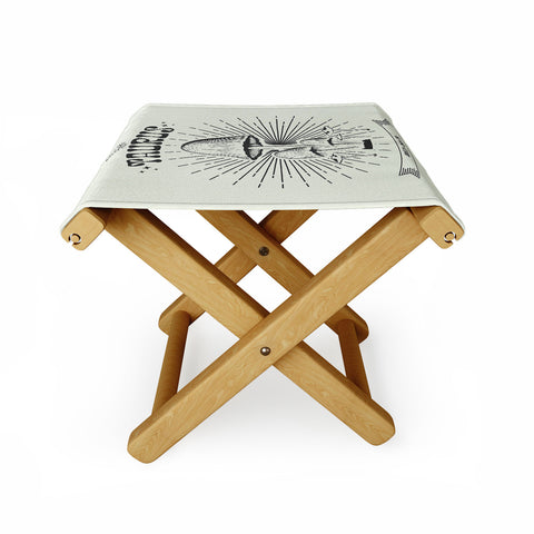 Emanuela Carratoni Mushrooms Zodiac Taurus Folding Stool