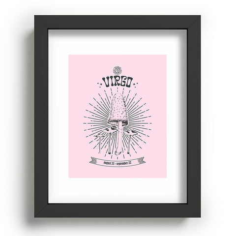 Emanuela Carratoni Mushrooms Zodiac Virgo Recessed Framing Rectangle