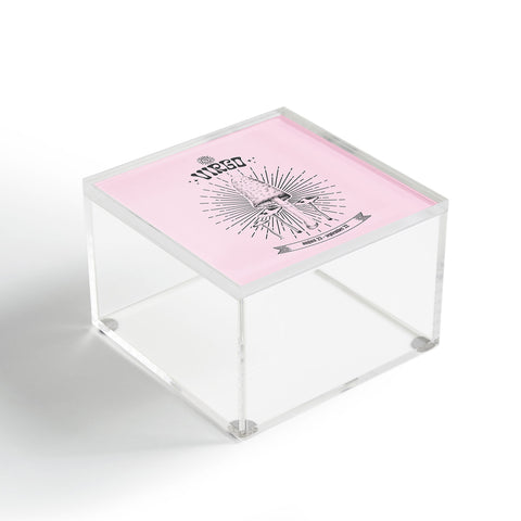Emanuela Carratoni Mushrooms Zodiac Virgo Acrylic Box