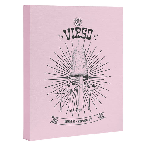 Emanuela Carratoni Mushrooms Zodiac Virgo Art Canvas