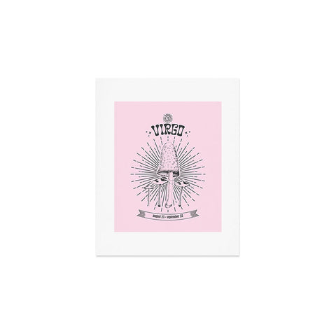 Emanuela Carratoni Mushrooms Zodiac Virgo Art Print