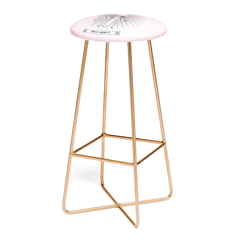 Emanuela Carratoni Mushrooms Zodiac Virgo Bar Stool