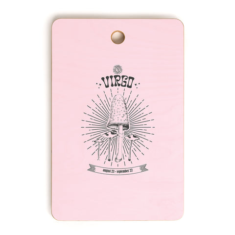 Emanuela Carratoni Mushrooms Zodiac Virgo Cutting Board Rectangle