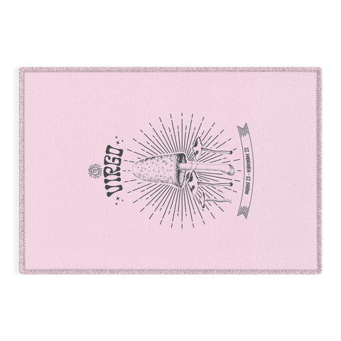 Emanuela Carratoni Mushrooms Zodiac Virgo Outdoor Rug