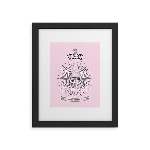Emanuela Carratoni Mushrooms Zodiac Virgo Framed Art Print