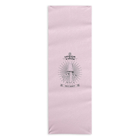 Emanuela Carratoni Mushrooms Zodiac Virgo Yoga Towel