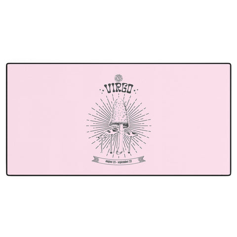 Emanuela Carratoni Mushrooms Zodiac Virgo Desk Mat